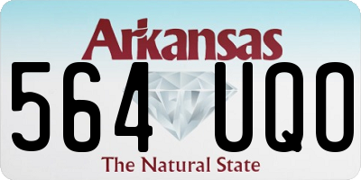 AR license plate 564UQO