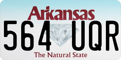 AR license plate 564UQR