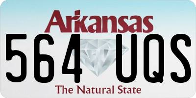 AR license plate 564UQS