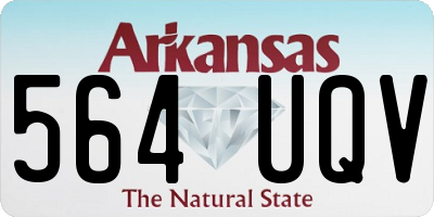AR license plate 564UQV