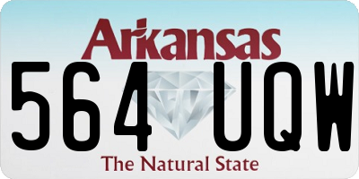 AR license plate 564UQW