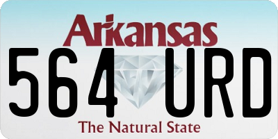 AR license plate 564URD