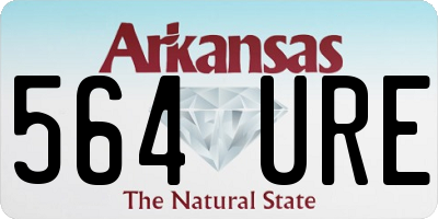 AR license plate 564URE
