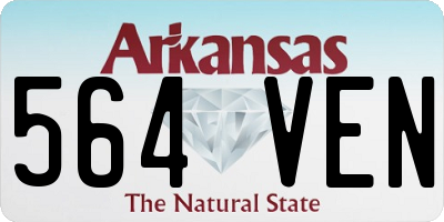AR license plate 564VEN