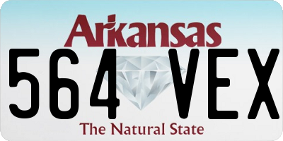 AR license plate 564VEX