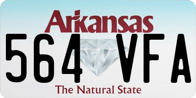 AR license plate 564VFA