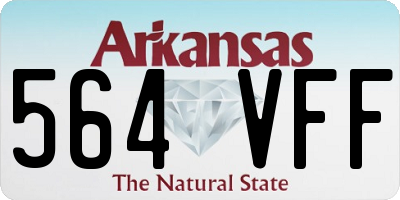 AR license plate 564VFF