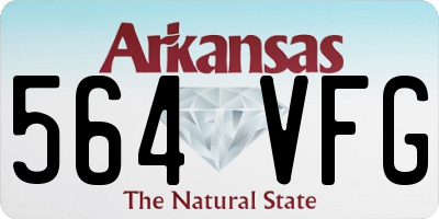 AR license plate 564VFG