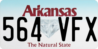 AR license plate 564VFX