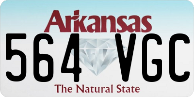 AR license plate 564VGC