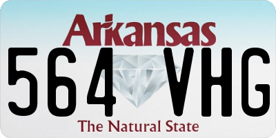 AR license plate 564VHG