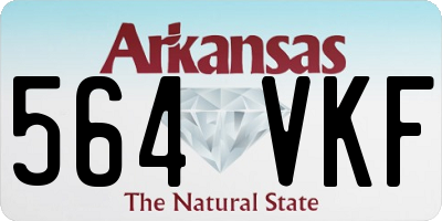 AR license plate 564VKF