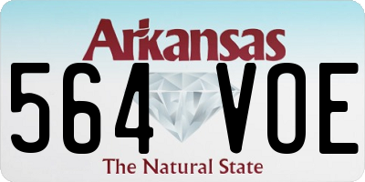AR license plate 564VOE