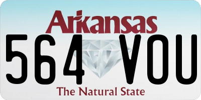 AR license plate 564VOU