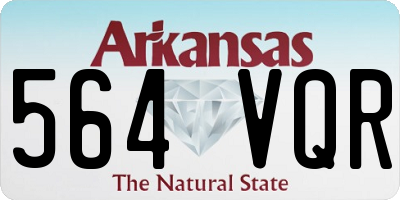AR license plate 564VQR