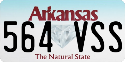 AR license plate 564VSS