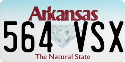 AR license plate 564VSX