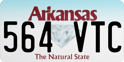 AR license plate 564VTC