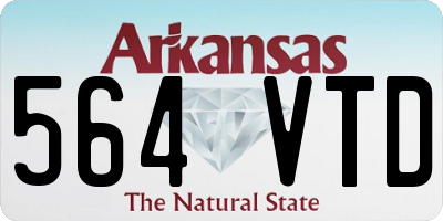 AR license plate 564VTD