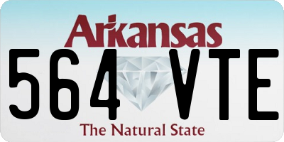 AR license plate 564VTE