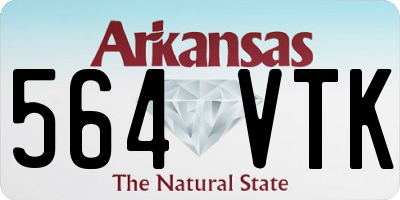 AR license plate 564VTK