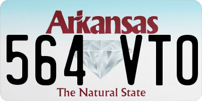 AR license plate 564VTO