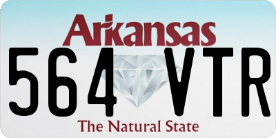 AR license plate 564VTR