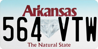 AR license plate 564VTW