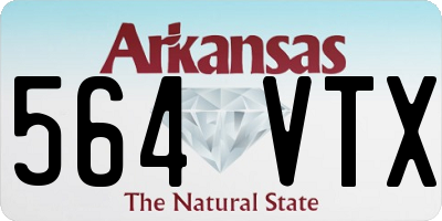 AR license plate 564VTX