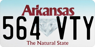 AR license plate 564VTY