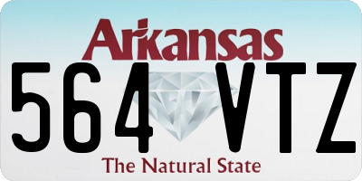 AR license plate 564VTZ