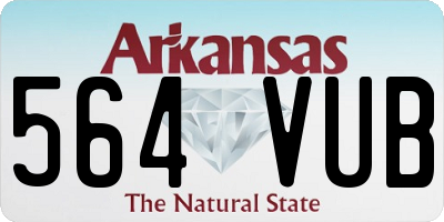 AR license plate 564VUB