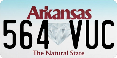 AR license plate 564VUC
