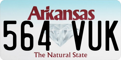 AR license plate 564VUK