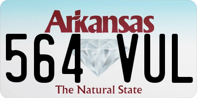 AR license plate 564VUL