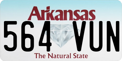 AR license plate 564VUN