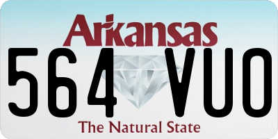 AR license plate 564VUO