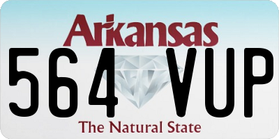 AR license plate 564VUP