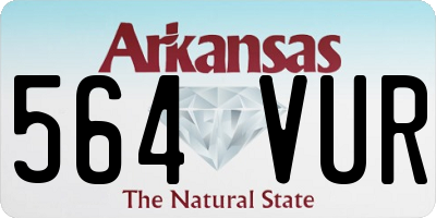 AR license plate 564VUR
