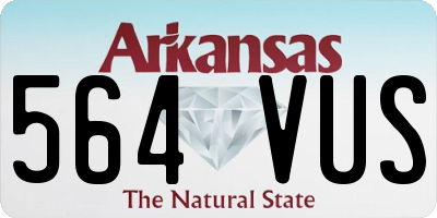 AR license plate 564VUS