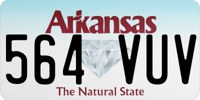 AR license plate 564VUV