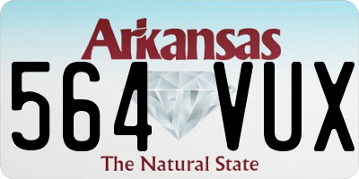 AR license plate 564VUX
