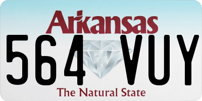 AR license plate 564VUY