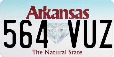 AR license plate 564VUZ