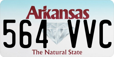 AR license plate 564VVC