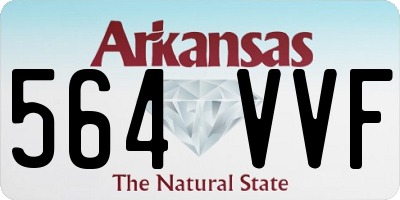 AR license plate 564VVF