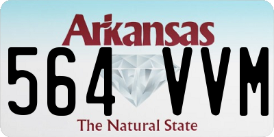 AR license plate 564VVM