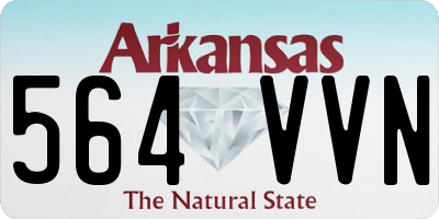 AR license plate 564VVN