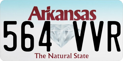 AR license plate 564VVR