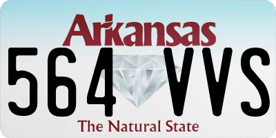 AR license plate 564VVS